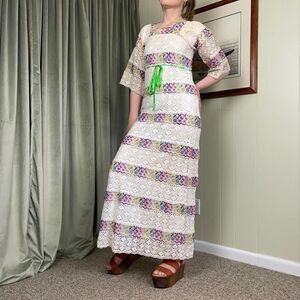 Vintage 1970s Mexican Wedding Dress